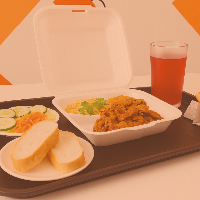 Platillo saludable preparado por Grupo MAYAN para comedores industriales