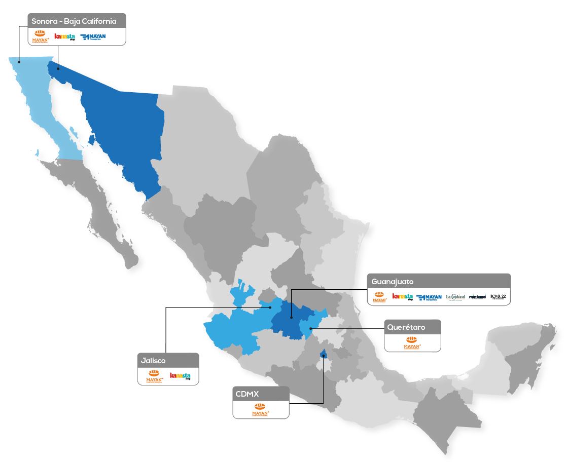 Grupo MAYAN - Comedor - Mapa